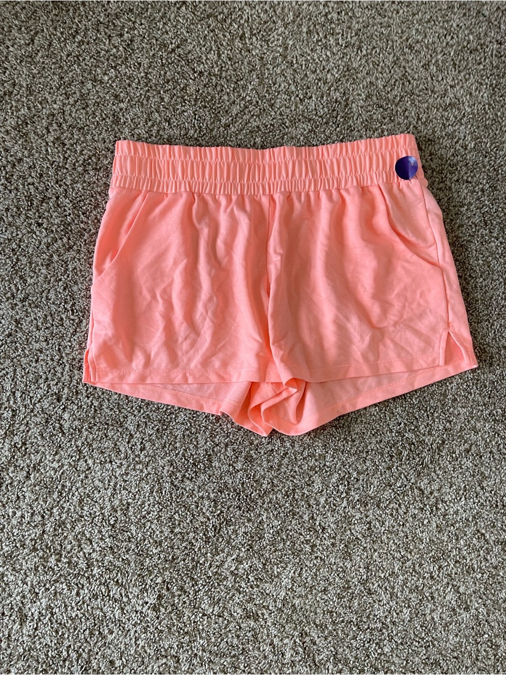 Xersion Coral Pink Elastic-Waist Lounge Shorts